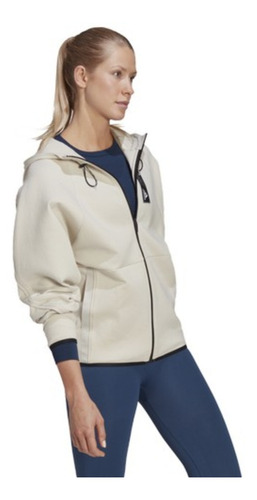 Imagen 5 de 5 de adidas Campera W Te Hoodie Alumin De Mujer - Gl9517