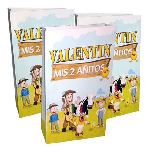 Bolsitas Golosineras La Granja De Zenón X 25 Personalizadas