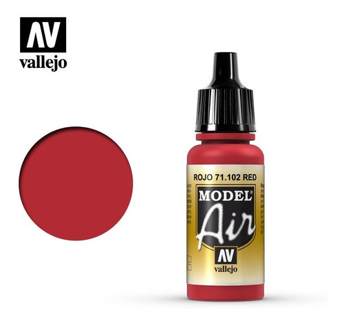 Tinta Red 71102 Model Air Vallejo Modelismo