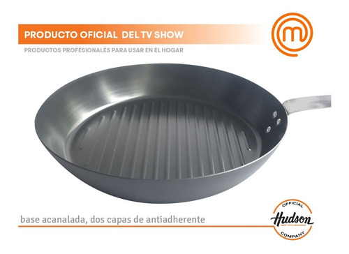 Imagen 5 de 9 de Sarten Acéro Carbono Hudson Antiadherente 26 Cm
