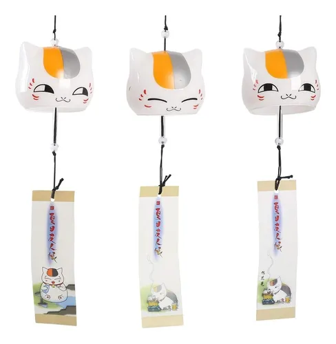 comprar 3 Campanas De Viento Japonesas Lindo Campanillas Viento Gato