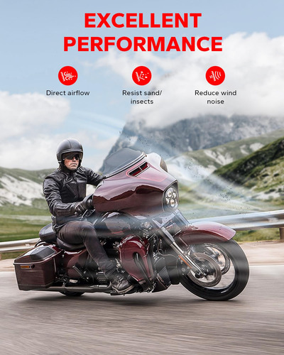 Parabrisas Ahumado Premium 7 Pulgadas Para Harley Davidson