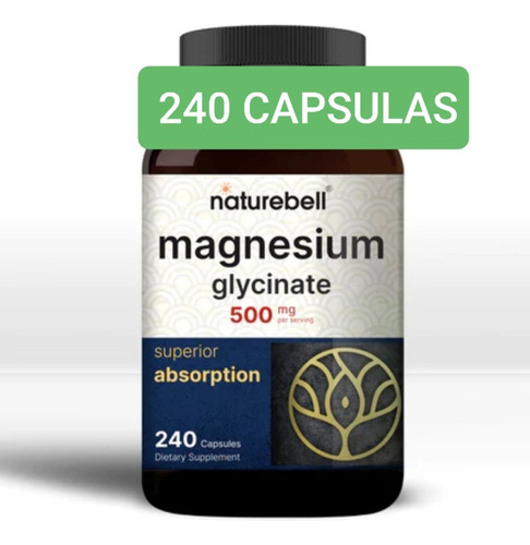 Magnesio Glicinato 500mg Americano , Stock _envio Hoy