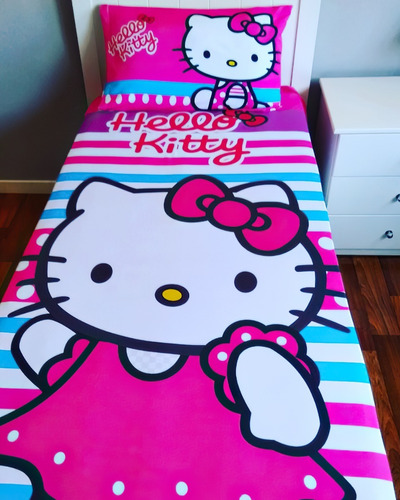 Sabanas 11/2 Hello Kitty Fucsia 