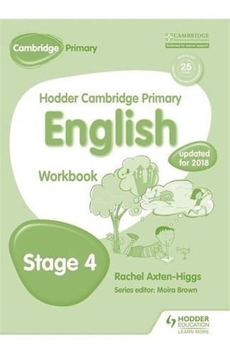 Hodder Cambridge Primary English: Work Book Stage 4, De Rachel Axten-higgs. Editorial Hodder Education, Tapa Blanda En Inglés