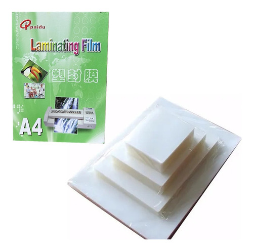 Micas 100 Laminas Termolaminar Plastificar A4 