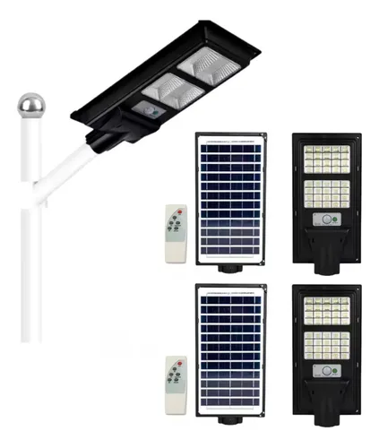 comprar Pack De 2 Reflectores Solares Led De 60w C\u002Fsensor, Control