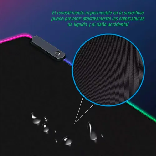 Mouse Pad Led Gamer Grande Iluminación Rgb Superficie Antideslizante Para Juego Precisión Alta Calidad Duradero Ideal Para Pc Y Laptop Estilo Único Experiencia Inmersiva Otec