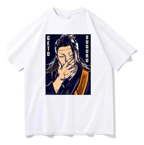 Camiseta De Algodón Con Estampado Jujutsu Kaisen Geto Suguru