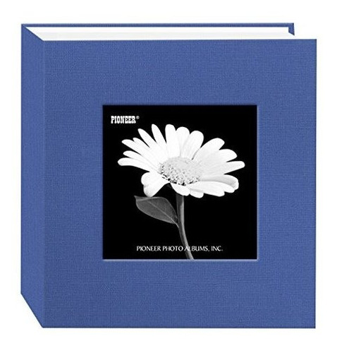 Pioneer 100 Pocket Fabric Frame Cover Photo Album, Sky Blue