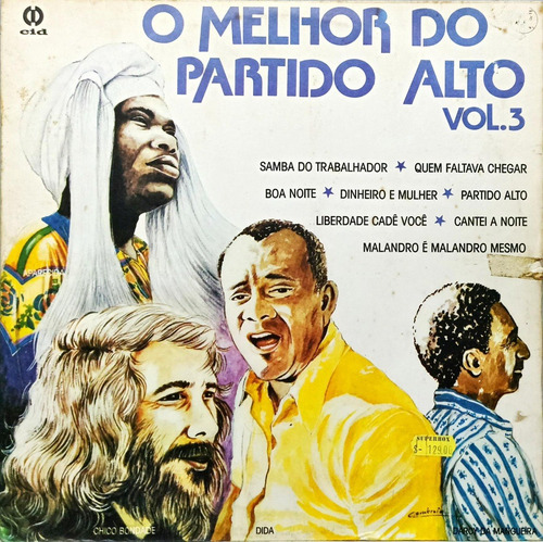 O Melhor Do Partido Alto Lp 1985 Vol - 3 Cid 3449