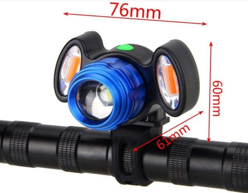 Linterna Faro De Bicicleta Luz Led Multifuncional Envio Hoy