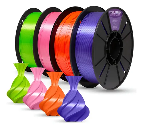 MLB 1954984613 Filamento Pla Vsilk Premium 175mm 1kg Alta Pureza Cores JM