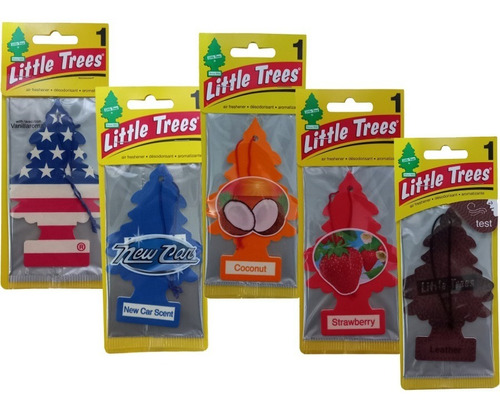 Ambientador Pino Little Tress Original Para Carro 5 Aromas