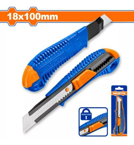 Combo X6 Cutter Wadfow Profesional 18x100 Mm Pulsador Plano