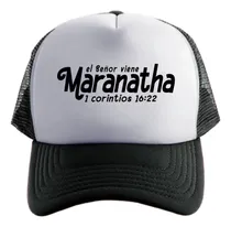 Comprar Maranatha Cristo Viene Gorra Cristiana Friki Tu Eres #2 Negro Talle Único Regulable Maranatha Cristo Viene