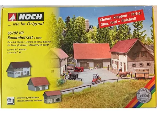 (d_t) Noch Set De 3 Casas De Campo Para Ferromodelismo 66702