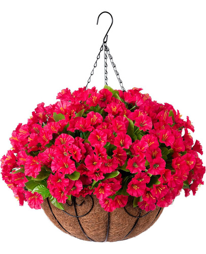 Plantas Colgantes Artificiales Con Cesta Para Decoración Ext