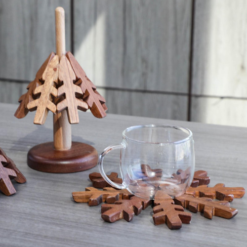 Posavasos De Madera, Salvamanteles De Madera Para Platos