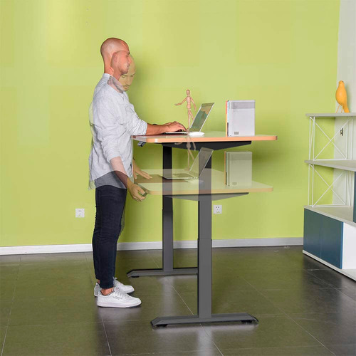 Escritorios Con Altura Ajustable Tablero 120cm