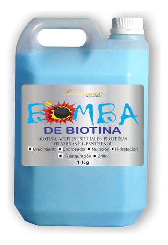 Bidon Mascara Capilar Bomba De Biotina Bellamax 5kg
