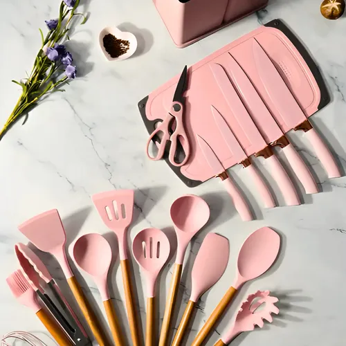 Kit Utensílios De Cozinha Jogo Completo 19 Peças
