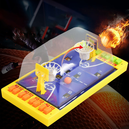 Juego De Mesa De Baloncesto Con Dedos, Mesa, Cancha De Entre