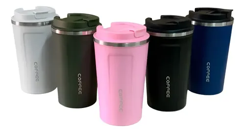 Copo De Café Térmico Anti-vazamento Parede Dupla Inox 500ml