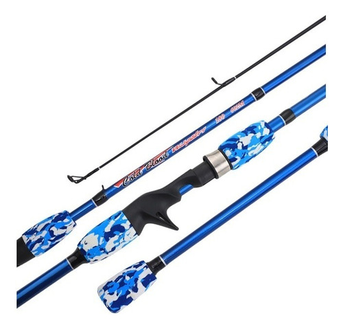 Vara Pesca Cold Blood Carretilha 2,10 Mt 25 Lbs 2 Pt Azul