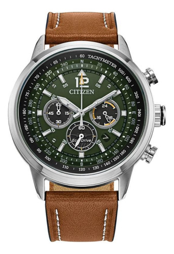 Relogio Citizen Eco-drive Avion Verde Ca4477-08x