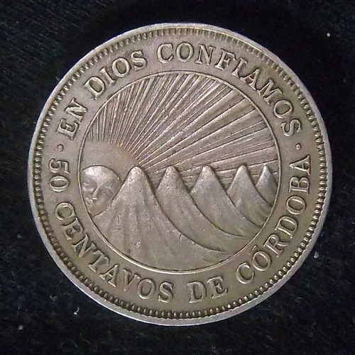 Nicaragua 50 Centavos 1950 Excelente Km 19.1