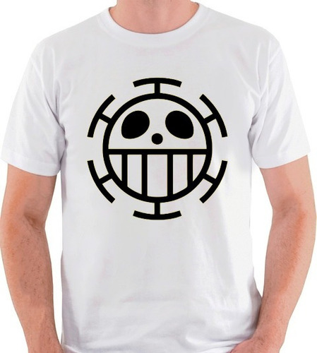 Camiseta One Piece Trafalgar Law Anime Simbolo Camisa Blusa Parcelamento Sem Juros