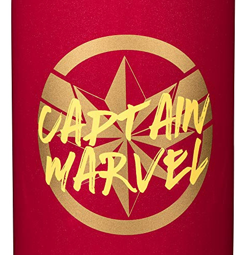 Botella De Acero Inoxidable Captain Marvel 18 Oz - Soy La J