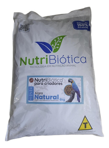 Ração Nutribiótica Para Criadores Arara Natural 6kg