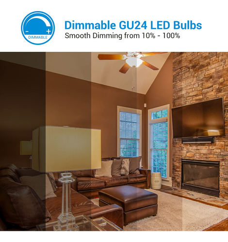 Bombillas Led Dewenwils Gu24, 9 W, 800 Lm, 2700 K, Regulable