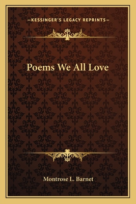 Libro Poems We All Love - Barnet, Montrose L.