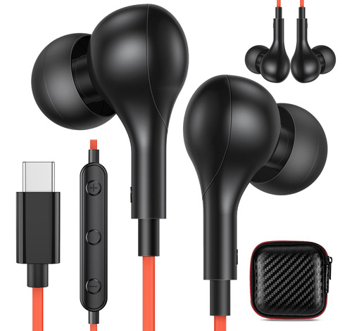 Acaget Usb C Auriculares, Dac Bass Hifi Setero Auriculares C