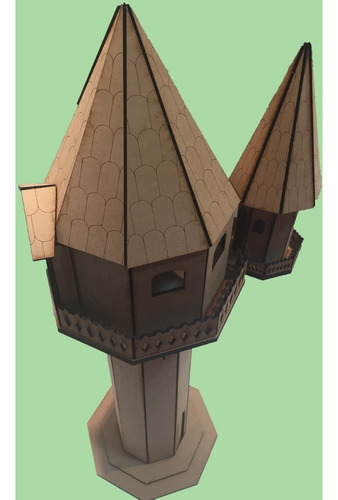 Imagen 5 de 6 de Casita De Muñecas Torre Rapunzel Dia Del Niño 68cm