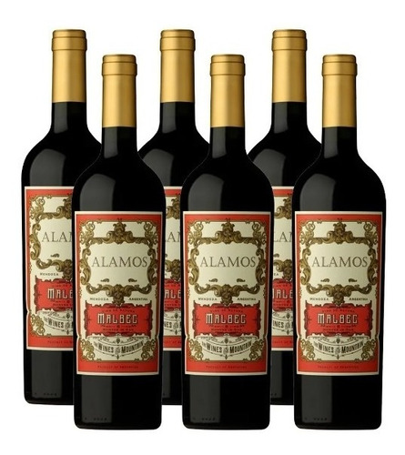 Vino Alamos Malbec 750 Ml Caja X6