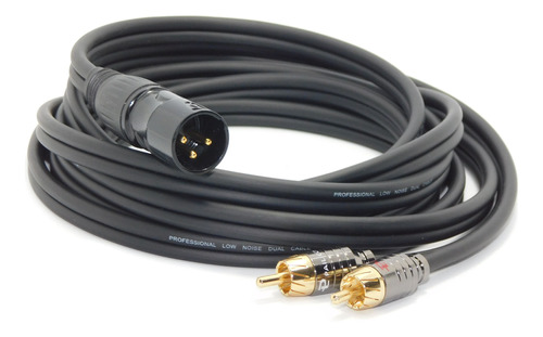 Cable Hamc Canon Xlr Balanceado A  2 Rca  Profesional 3mts