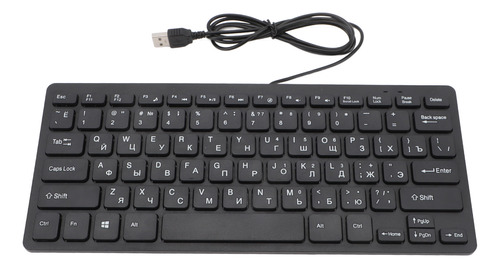 Teclado Con Cable De 78 Teclas, Ultradelgado, Lenguaje Usb C