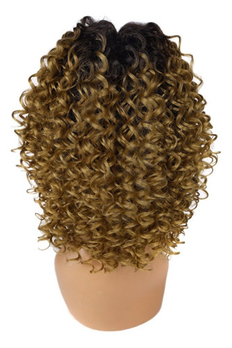 C Peruca Cacheada Frente Renda Preta Igual Cabelo Humano