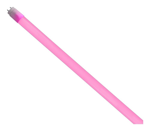 Lâmpada Fluorescente Tubular 40w Colorida T8 Rosa