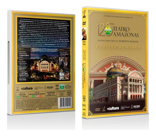 Teatro Amazonas - 125 Anos - Dvd Duplo Com 4 Cards