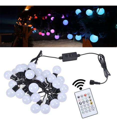 T Guirnalda De Bombillas Tipo Globo G40 De 25 Led, 16,4