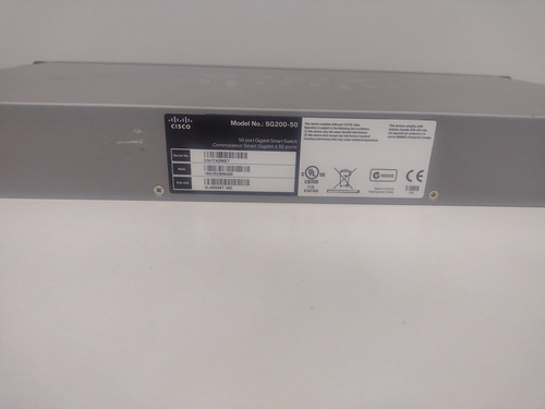Switch Cisco Sg200-50 - 50 Portas (Usado)