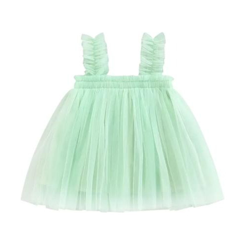 Vestido Niña Fiesta Tul Verano Malla Infantil