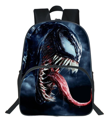 Mochila Escolar Para Niños New Supply Venom, Grande, Para Es Color Figure 03 Diseño De La Tela 16-inch