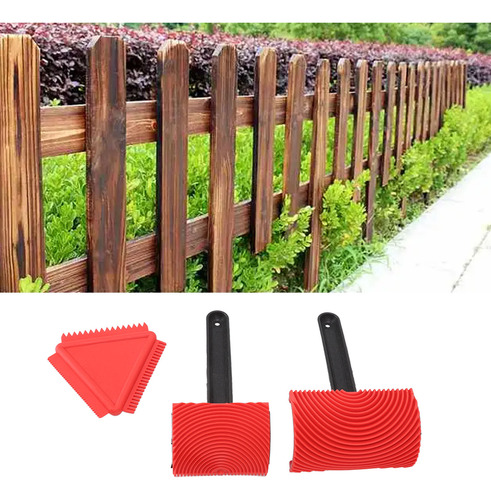 Herramientas De Pintura De Vetas De Madera Reutilizable