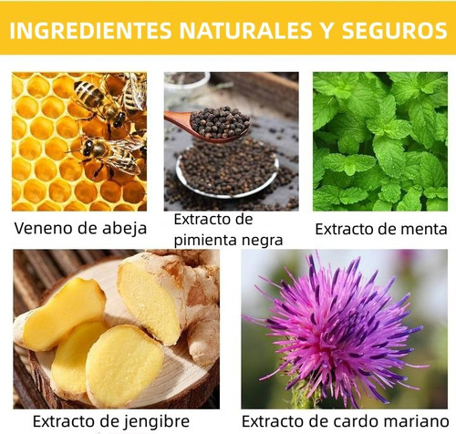 Veneno De Abeja Parche Aseazante Drenaje Linfatico 30 Unida